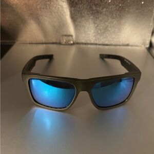 Costa Lido Sunglasses XL 57-16 Matte Black/Blue Mirror 580